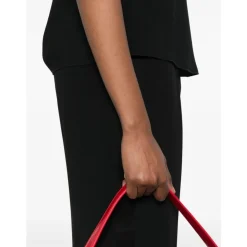 Sorte Flare Bukser Elastisk Talje