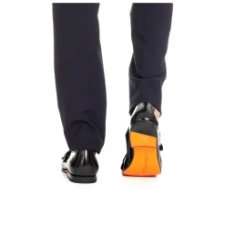 Sorte Læder Sko med Dobbelt Spænde