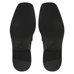 Sorte loafers med smykkeudsmykning