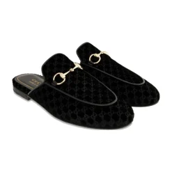 Sorte Silke & Nylon Sandaler