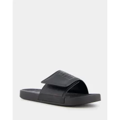 Sorte Slide Sandaler Moderne Stil