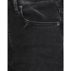 Sorte Straight Jeans med Lommer