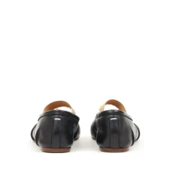 Sorte Tabi Ballet Flats Elastikbånd