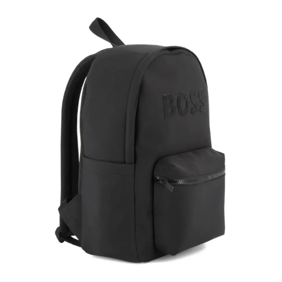 Sorte tasker med front lynlåslomme