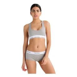 Sporty Grå Sports-BH med Gummibogstaver