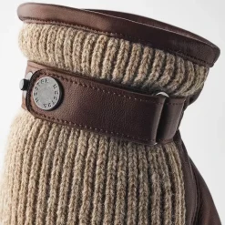 Sporty Læderhandsker Lys Brun