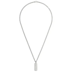 Sterlingsølv Halskæde med Interlocking G Logo Vedhæng