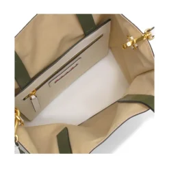 Stilfuld Bianco-Verde Skuldertaske