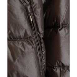 Stilfuld Nylonjakke med Dobbelt Lynlås