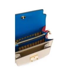 Stilfuld Skuldertaske i Sort-Brunt-Rødt