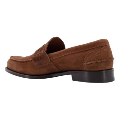 Stilfuld Suede Loafer med Logo Detalje