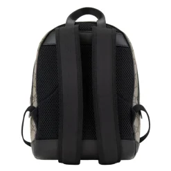 Stilfuldt læderrygsæk med logomotiv