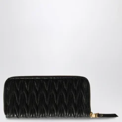 Stor Matelassé Nappa Læderpung