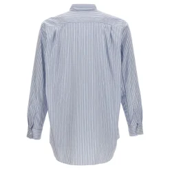 Stribet bomuldsskjorte