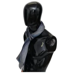 Stribet uldhalstørklæde