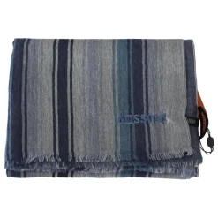 Stribet uldhalstørklæde