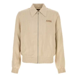 Stribet Zip-up Jakke