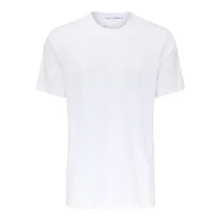 Strikket herre T-shirt i hvid