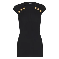 Striktrøje med 6 knapper