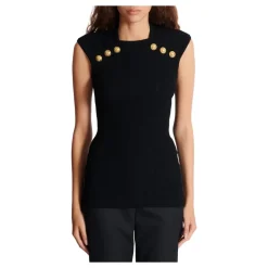 Striktrøje med 6 knapper