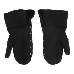 Studded Shearling Handsker - Sort