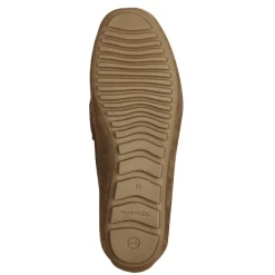 Suede Loafer i Cognac Brun