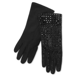 Suede Mid-Gloves Crystal