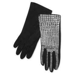 Suede Mid-Gloves Crystal