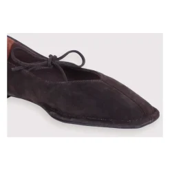 Sway Ballerina sko i ruskindslæder