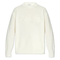 Sweater med broderet logo