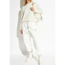 Sweater med broderet logo