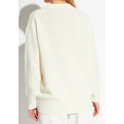 Sweater med broderet logo