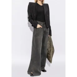 Tabi split-tå læder slides