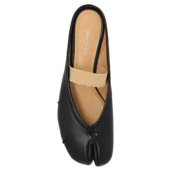 Tabi split-tå læder slides