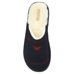 Tartan motif flannel hjemmesko