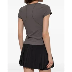 Taupe Grey Crew Neck T-shirts