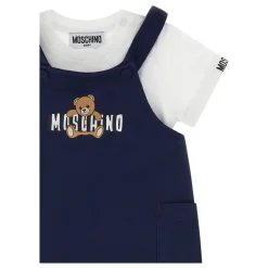 Teddy Bear T-shirt og Overalls Sæt