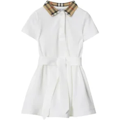 Tjek Krave Astrid Kjole i Hvid