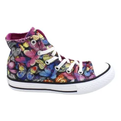 Trykt højtop canvas sneakers