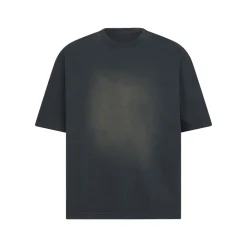 T-shirt i sort bomuldsjersey med broderet logo