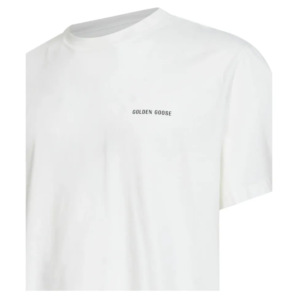 T-shirt i vintage bomuldsjersey