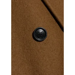 Uld dobbeltradet frakke