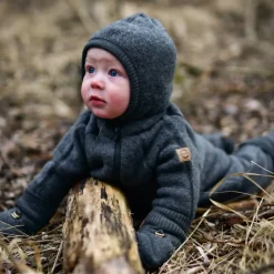 Uld Køredragt - Mørk Grå Meleret