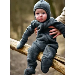 Uld Køredragt - Mørk Grå Meleret