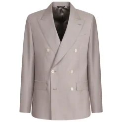 Ulddragt med silkejakke