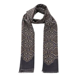 Uldtørklæde med forskellige mønstre