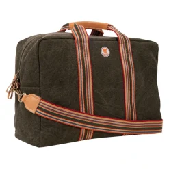 Unisex weekendtaske i ensfarvet grøn bomuldskanvas