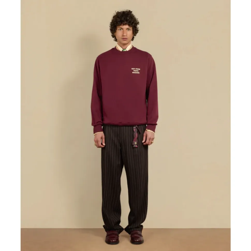 Urban Slogan Sweatshirt i Vin