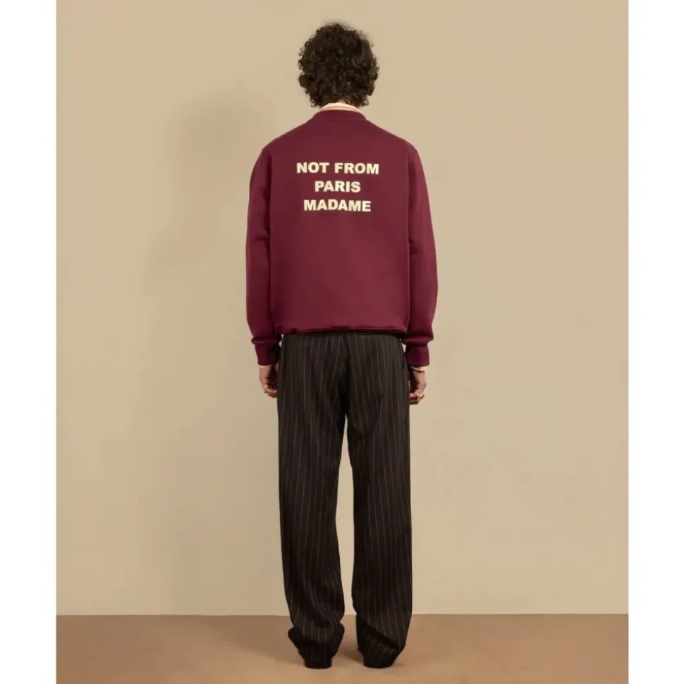 Urban Slogan Sweatshirt i Vin