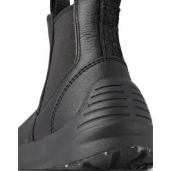 Varme Læderstøvler - Sort